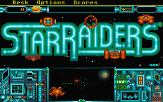 Star Raiders: The Great Galactic Adventure title screen for Atari ST